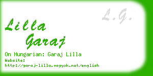 lilla garaj business card